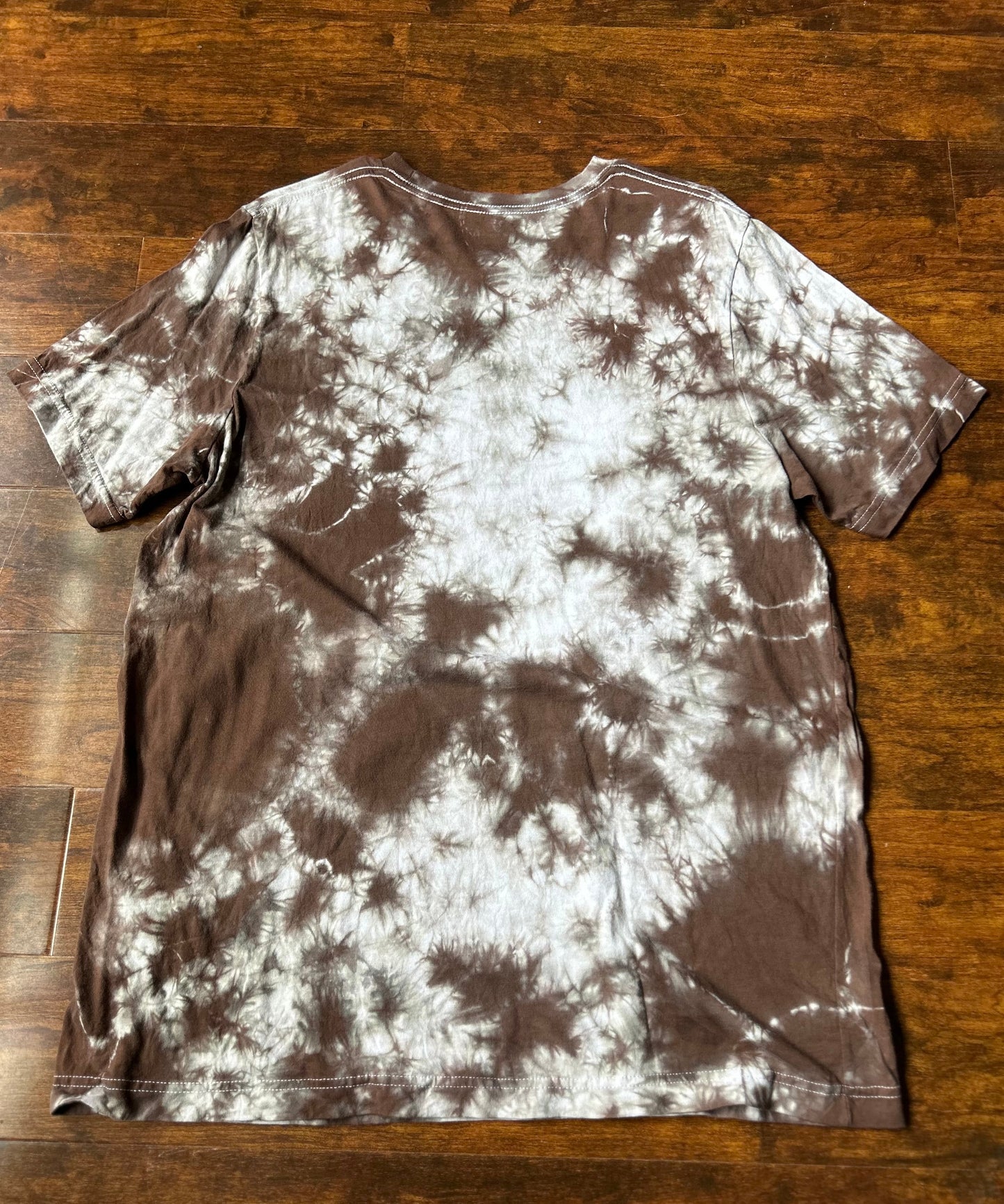 Dyed by hand Tie-Dye Tee’s in Brown