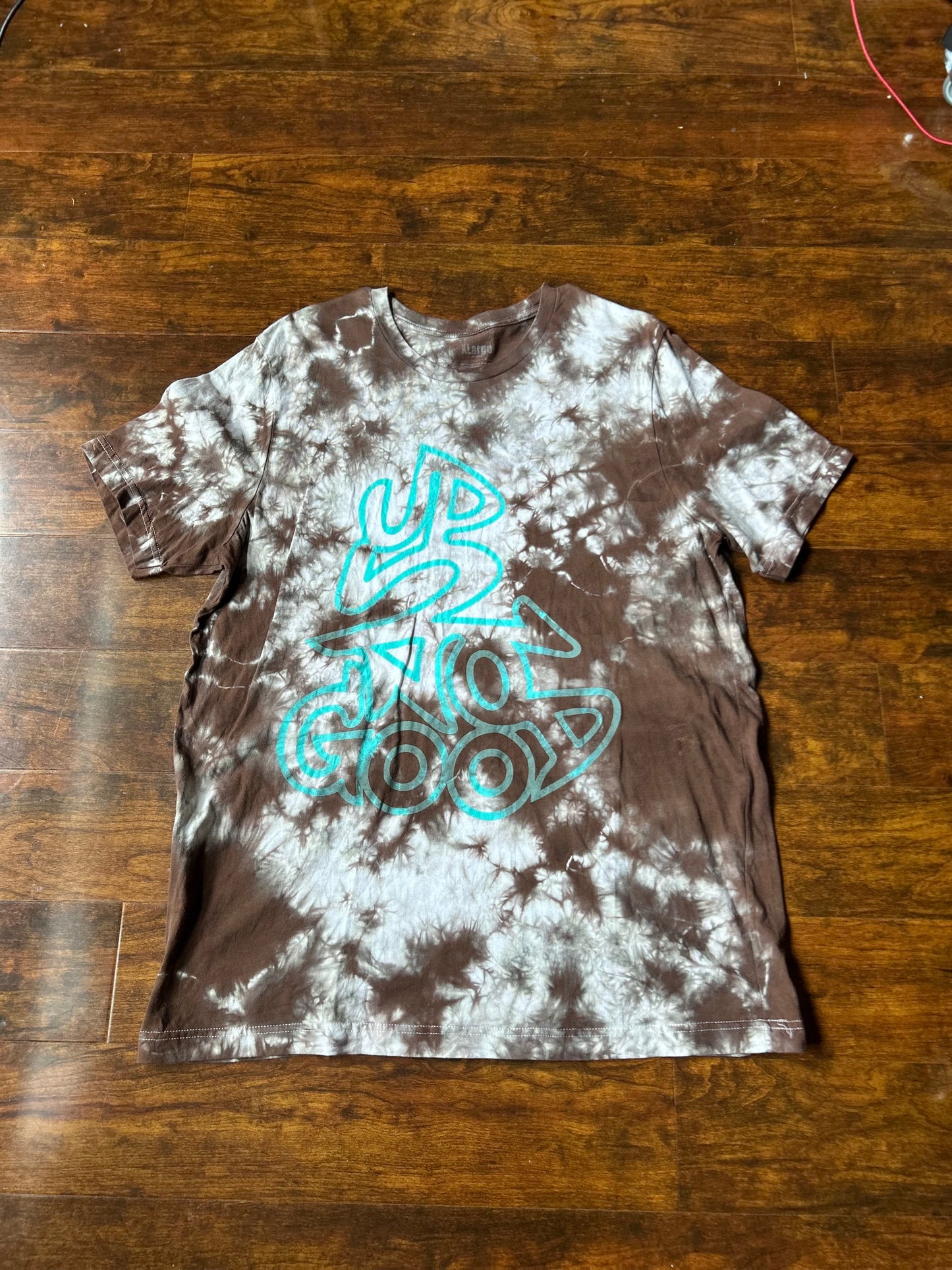 Dyed by hand Tie-Dye Tee’s in Brown