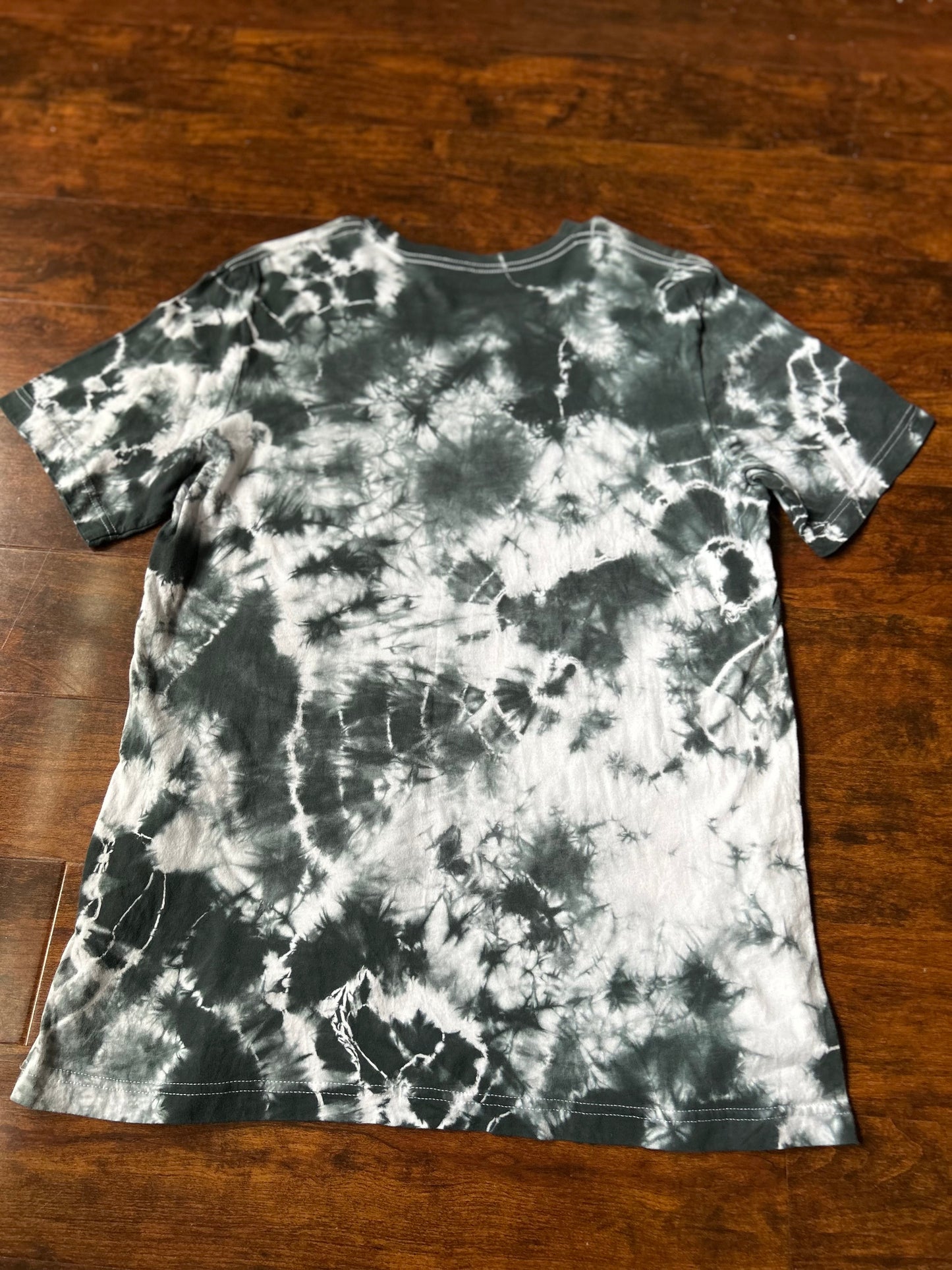Dyed by hand Tie-Dye Tee’s in Grey