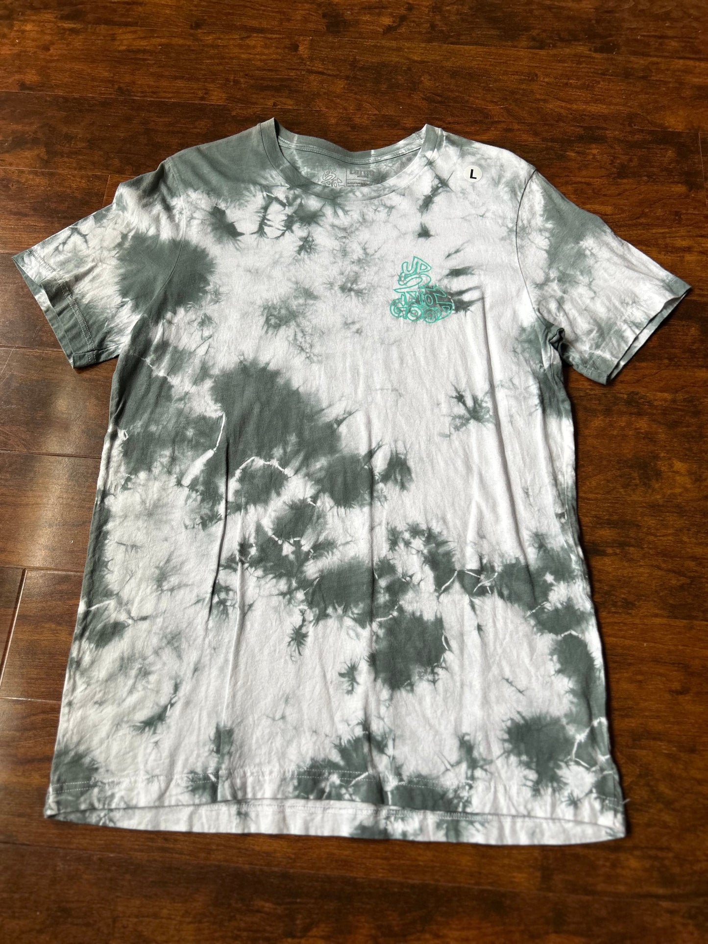 Dyed by hand Tie-Dye Tee’s in Grey