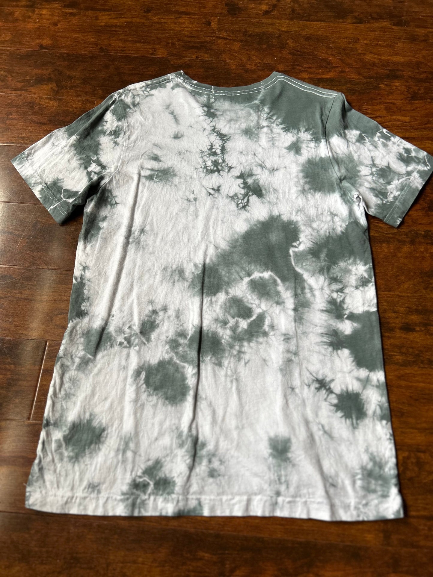 Dyed by hand Tie-Dye Tee’s in Grey